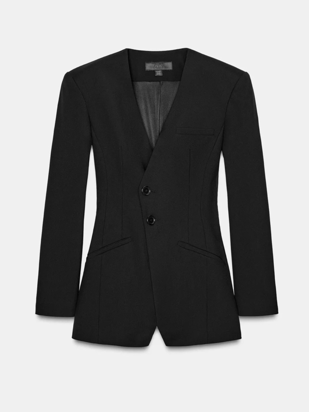 ZARA Black Tailored Blazer shorts Romper medium - Picture 7 of 11